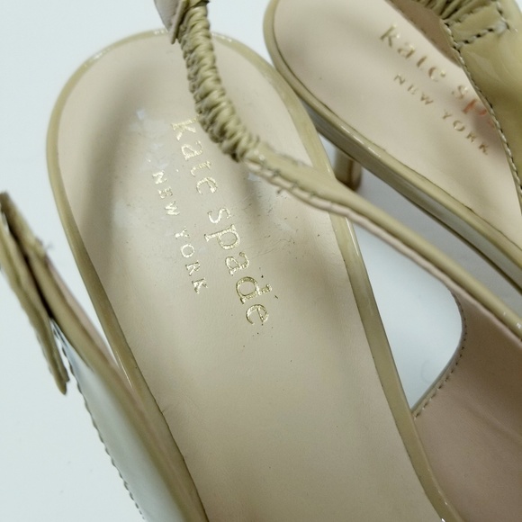 Kate Spade Slingback Nude Heels Shiloh - Picture 6 of 7